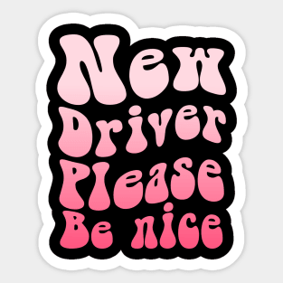 New Driver Please Be Nice Sticker